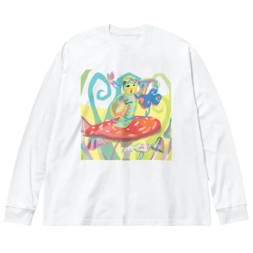 Alice's adventures in Wonderland（Advice from a Caterpillar（Advice from a Caterpillar）/by animalinka Big Long Sleeve T-Shirt