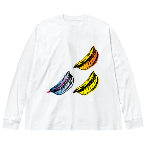 白ロンT Big Long Sleeve T-Shirt