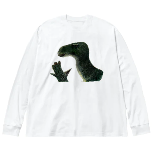 iguanodon（彩色） ビッグシルエットロングスリーブTシャツ