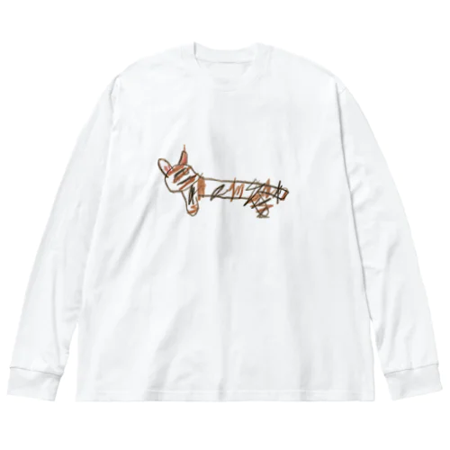 雑猫 ビッグシルエットロングスリーブTシャツ