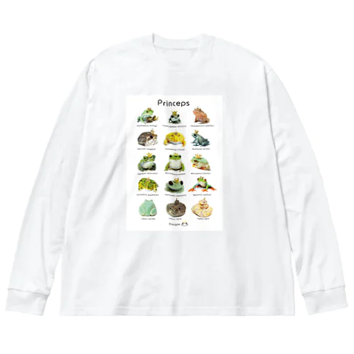 カエルや爬虫類の王子図鑑 Big Long Sleeve T-Shirt