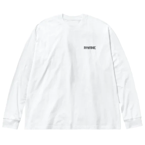 壊れた肘くん　ロゴ別 Big Long Sleeve T-Shirt