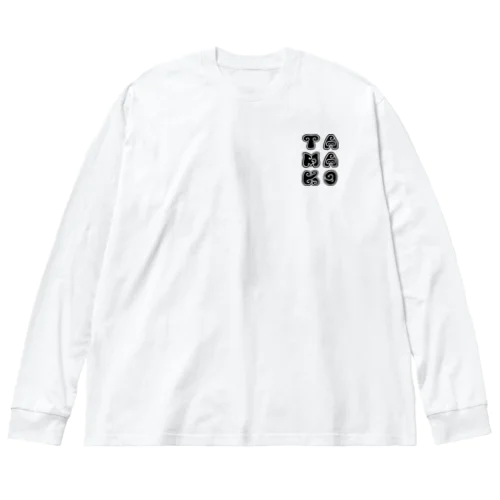 TAMAKO黒１ ビッグシルエットロングスリーブTシャツ