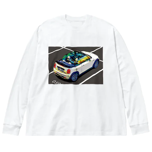 白のミニコンバーチブル Big Long Sleeve T-Shirt