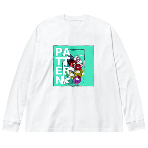 PATTERN（表裏デザイン） Big Long Sleeve T-Shirt