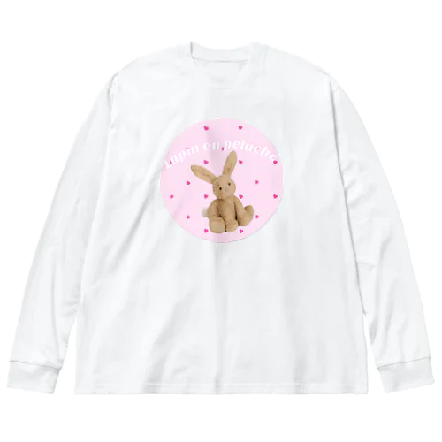 可愛いウサギプリント Big Long Sleeve T-Shirt