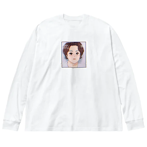 ぽっちゃり美男子風 Big Long Sleeve T-Shirt