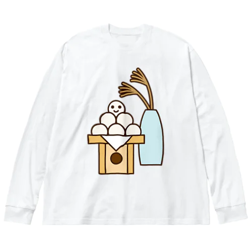 月見団子 ビッグシルエットロングスリーブTシャツ