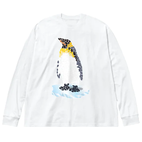 ペンギンでペンギン ビッグシルエットロングスリーブTシャツ