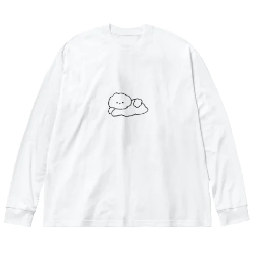 空飛ぶフワモコ君 ビッグシルエットロングスリーブTシャツ