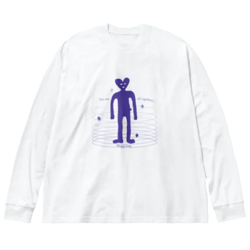 Heart-kun Big Long Sleeve T-Shirt