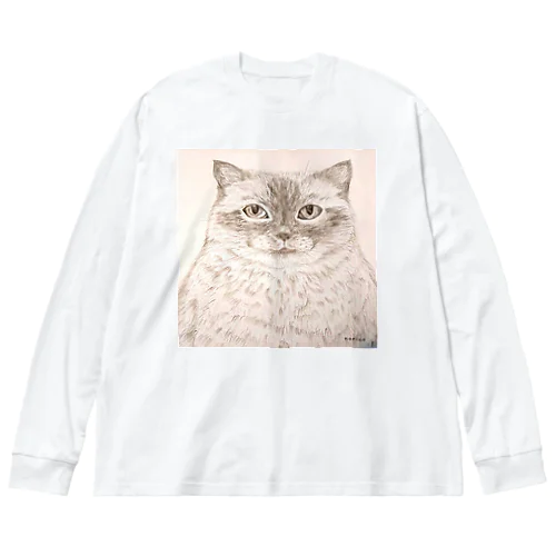 猫神様 ビッグシルエットロングスリーブTシャツ