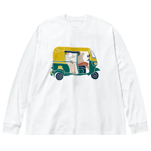 リクシャー　窓枠紺色 Big Long Sleeve T-Shirt