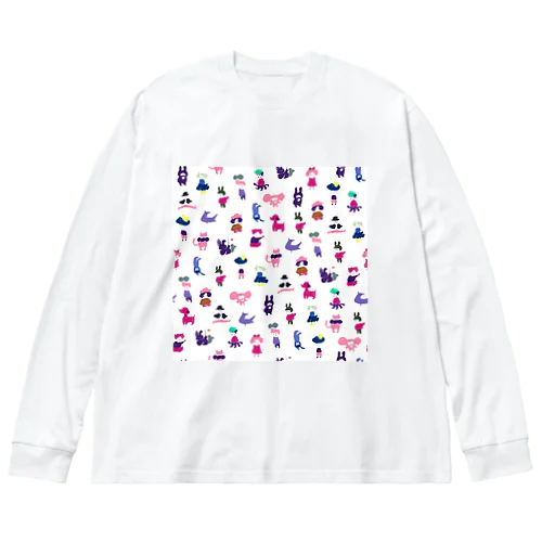 ritmos random ビッグシルエットロングスリーブTシャツ