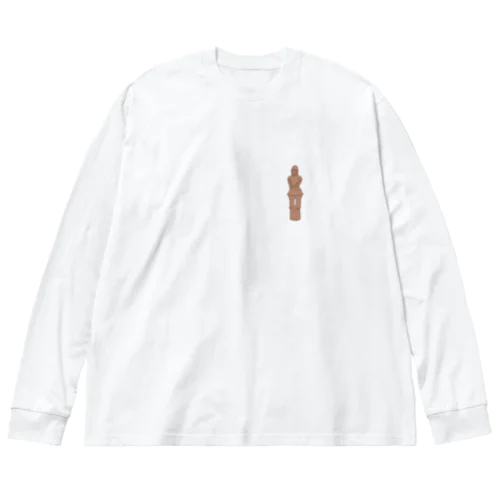 はにわ　挂甲の武人（ワンポイント） Big Long Sleeve T-Shirt