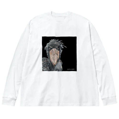 ハシビロコウ Big Long Sleeve T-Shirt