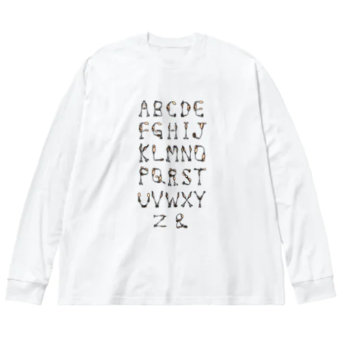 ひともじ ビッグシルエットロングスリーブTシャツ