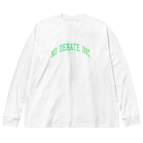 NO DEBATE INC.カレッジロゴ ビッグシルエットロングスリーブTシャツ