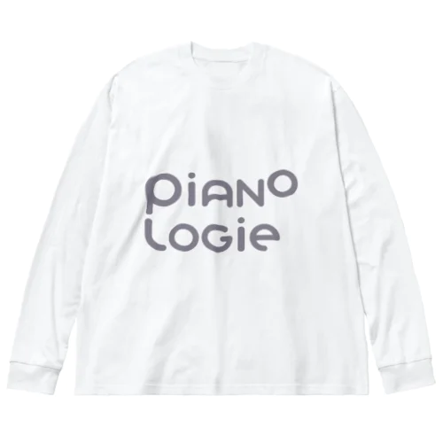 ピアノロジーロゴ グレイ Big Long Sleeve T-Shirt