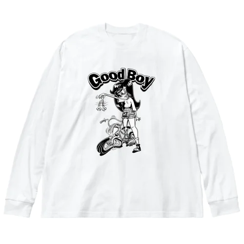 "Good Boy" ビッグシルエットロングスリーブTシャツ