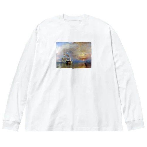 解体されるために最後の停泊地に曳かれてゆく戦艦テメレール号 Big Long Sleeve T-Shirt