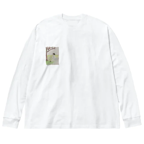 静 Big Long Sleeve T-Shirt