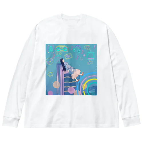 momo_emi2021 秋 ビッグシルエットロングスリーブTシャツ