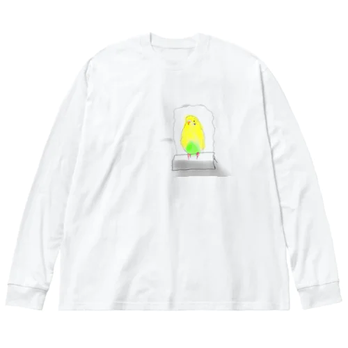 セキセイこんにちは Big Long Sleeve T-Shirt