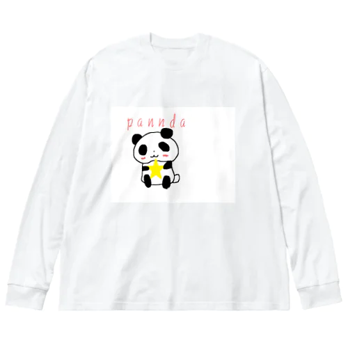 パンダ ビッグシルエットロングスリーブTシャツ