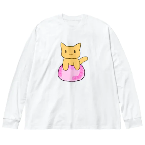 ゆるねこ秋色 ビッグシルエットロングスリーブTシャツ