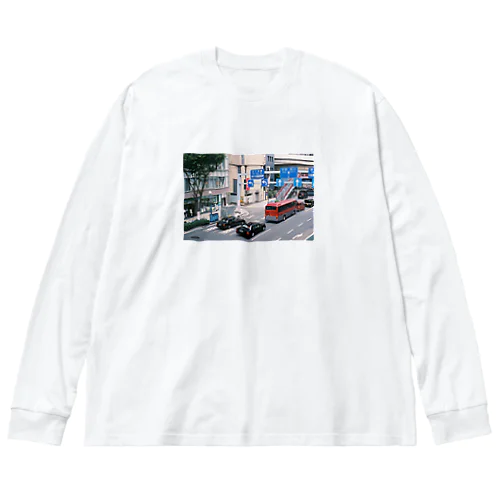 レペゼン梅田の歩道橋 ビッグシルエットロングスリーブTシャツ