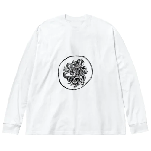 コインギリシャ神話トークンシンボル ビッグシルエットロングスリーブTシャツ