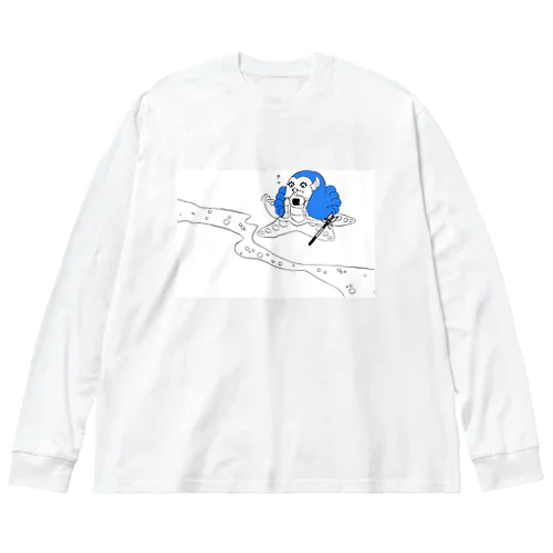 破魔矢アマビエ 『ウマ』 Big Long Sleeve T-Shirt