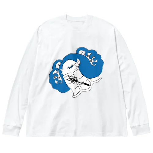 眠りのアマビエ Big Long Sleeve T-Shirt