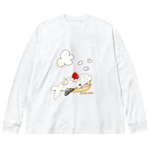 ジンベイケーキ Sweets Aquarium1 ビッグシルエットロングスリーブTシャツ