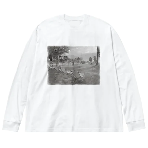 トスカーナの丘 Big Long Sleeve T-Shirt