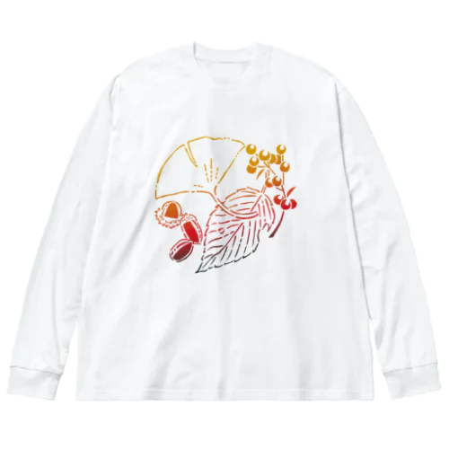 秋のかたち・色 Big Long Sleeve T-Shirt