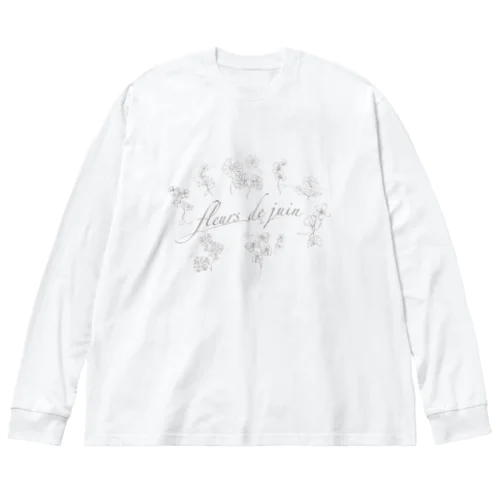 6月の野花たち ビッグシルエットロングスリーブTシャツ