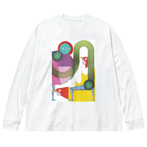 柔軟な鳥人 Big Long Sleeve T-Shirt