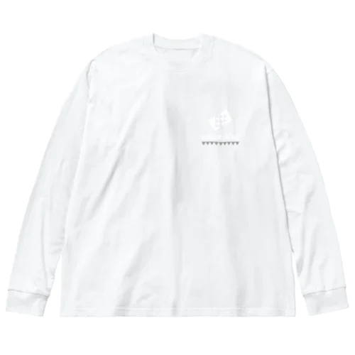 白ロゴ-アノラック Big Long Sleeve T-Shirt