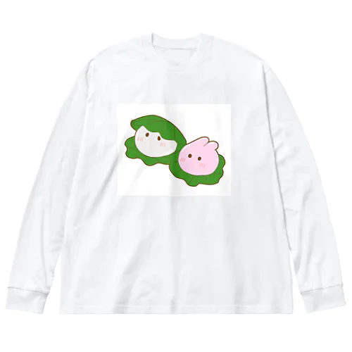 もちうさぎ ビッグシルエットロングスリーブTシャツ