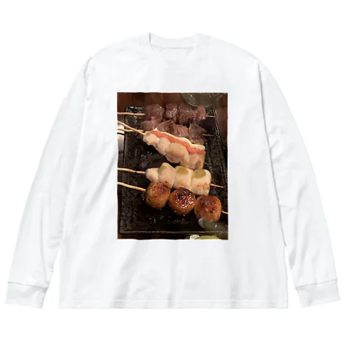 かわいい焼き鳥！ ビッグシルエットロングスリーブTシャツ