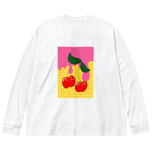 アメリカンチェリー Big Long Sleeve T-Shirt