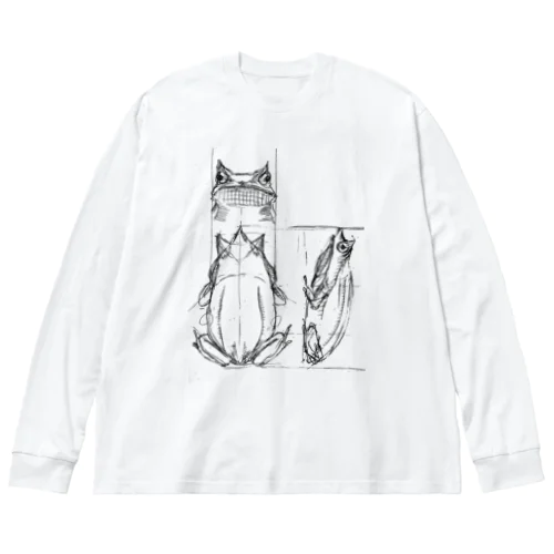 投影図ガエル Big Long Sleeve T-Shirt