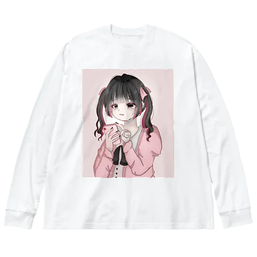 ピンク量産Tシャツ Big Long Sleeve T-Shirt