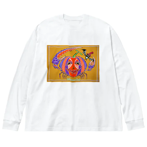 Halloween Crab ビッグシルエットロングスリーブTシャツ