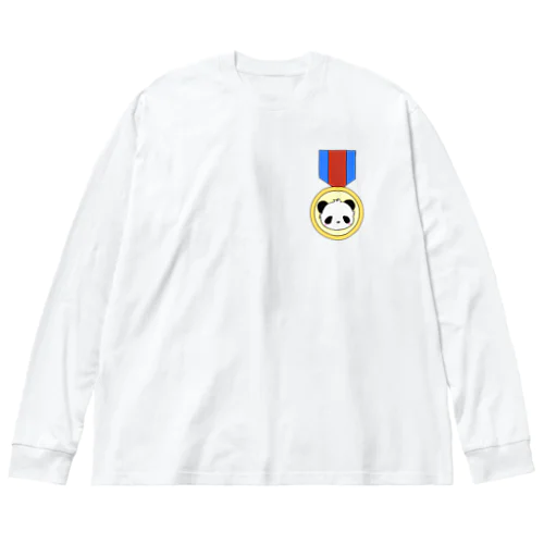 パンダさんの勲章 Big Long Sleeve T-Shirt