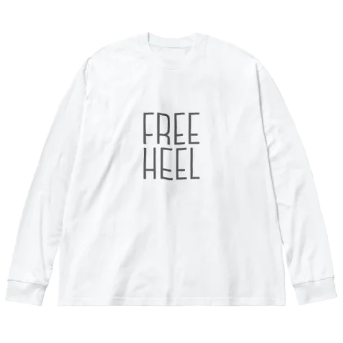 2021FREE HEEL フリーヒール。テレマーカーグッズ ビッグシルエットロングスリーブTシャツ