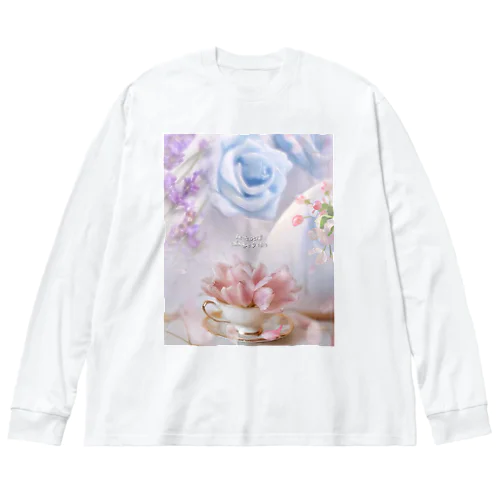 上品な花々❷ ビッグシルエットロングスリーブTシャツ