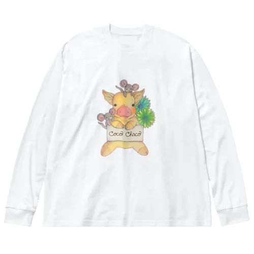 chaco 先生　なかよしピギー＆マウチュー Big Long Sleeve T-Shirt